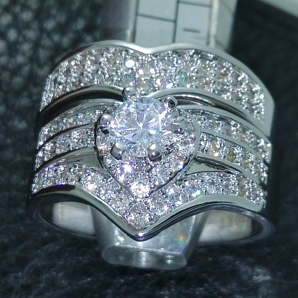 fashion jewelry fine jewellery gem cz 5a zircon stone 10kt white gold filled wedding ring set sz 5-10 r57, Slivery;golden
fashion jewelry fine jewellery gem cz 5a zircon stone 10kt white gold filled wedding ring set sz 5-10 r57, Slivery;golden