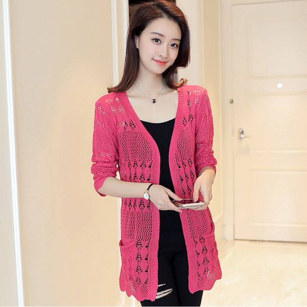 2018 long ladies crochet fashion women beach cardigan spring summer hollow out knitted sweaters elegant v neck mujer pocket, White;black
2018 long ladies crochet fashion women beach cardigan spring summer hollow out knitted sweaters elegant v neck mujer pocket, White;black