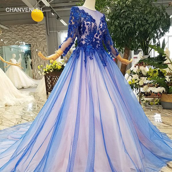 2019 elegant royal blue evening dresses o-neck long sleeves a-line lace up back evening formal prom dresses for woman real p brush train, Black;red
2019 elegant royal blue evening dresses o-neck long sleeves a-line lace up back evening formal prom dresses for woman real p brush train, Black;red