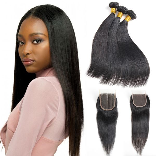 brazilian straight 3 bundles with closure unprocessed malaysian straight human hair with 4x4 lace closure brazilian virgin hair extensions, Black;brown
brazilian straight 3 bundles with closure unprocessed malaysian straight human hair with 4x4 lace closure brazilian virgin hair extensions, Black;brown