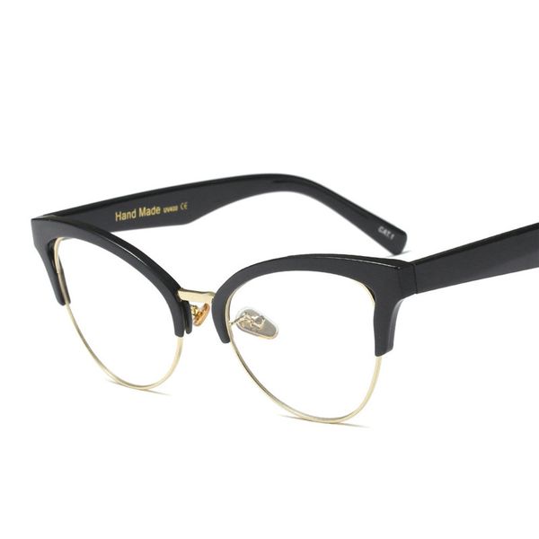 fashion brand cat glasses women plain clear lens eyeglasses retro eyewear vintage optical glasses with box fml, Silver
fashion brand cat glasses women plain clear lens eyeglasses retro eyewear vintage optical glasses with box fml, Silver