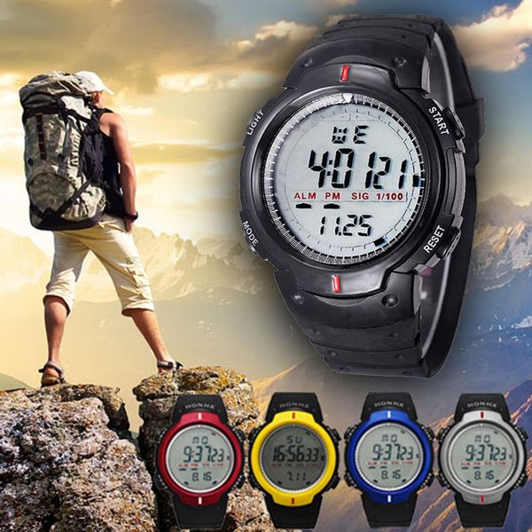 chronograph watches men waterproof outdoor mountaineering sports men digital led quartz wrist watch orologi uomo #pl305, Slivery;brown
chronograph watches men waterproof outdoor mountaineering sports men digital led quartz wrist watch orologi uomo #pl305, Slivery;brown