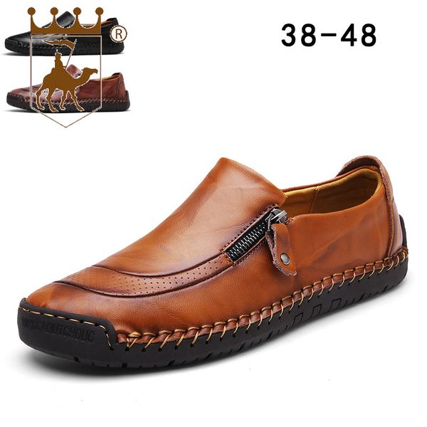 backcamel 2018 autumn new large size casual hand-stitched slip-on men' s shoes breathable non-slip wearable men's dress shoes, Black
backcamel 2018 autumn new large size casual hand-stitched slip-on men' s shoes breathable non-slip wearable men's dress shoes, Black
