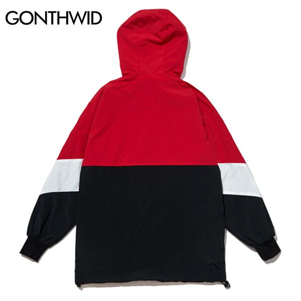 Zipper Gonthwid Patchwork Color Block Pullover Hooded Jackets Autumn Zipper Tracksuit Casual Jacket Coats Hip Hop Male Streetwear New
Zipper Gonthwid Patchwork Color Block Pullover Hooded Jackets Autumn Zipper Tracksuit Casual Jacket Coats Hip Hop Male Streetwear New