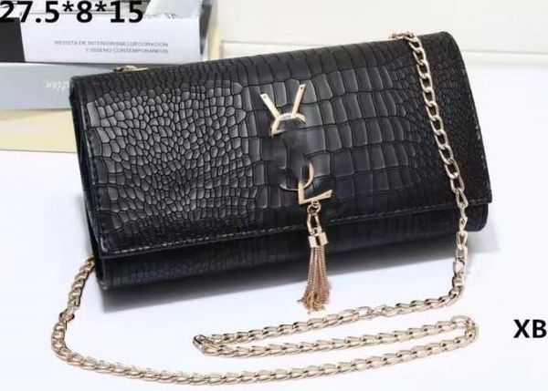 

European and American trend explosion models YS shoulder bag crocodile embossed tassel chain bag female