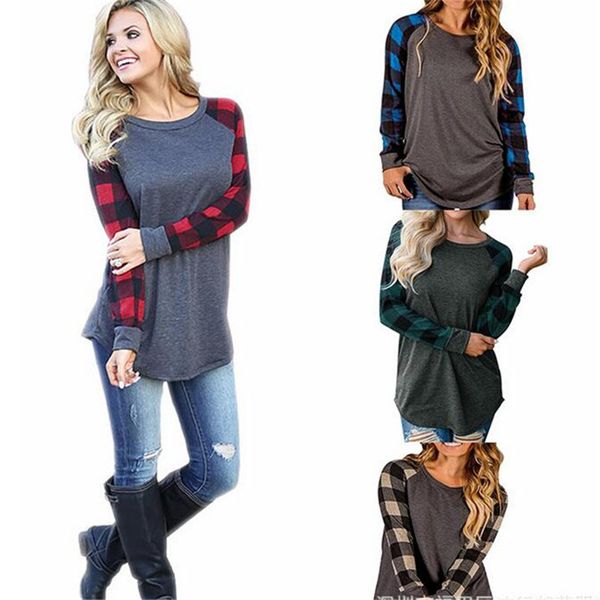 s-5xl plus size plaid sleeve t shirt for women pullover hoodie long sleeve oversize sweatshirts shirts base layer sports casual tees, Black
s-5xl plus size plaid sleeve t shirt for women pullover hoodie long sleeve oversize sweatshirts shirts base layer sports casual tees, Black