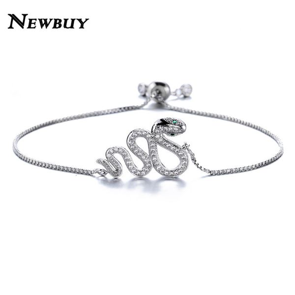newbuy trendy snake charm bracelet copper chain adjustable bracelets & bangles luxury cz pave setting jewelry, Golden;silver
newbuy trendy snake charm bracelet copper chain adjustable bracelets & bangles luxury cz pave setting jewelry, Golden;silver
