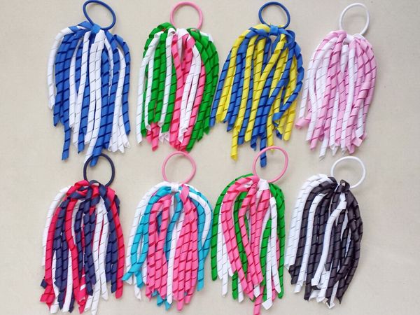7" girl curly ribbon korker ponytail holders streamer pony corker hair bows with elastic hair bobbles xmas hair accessories pd002, Slivery;white
7" girl curly ribbon korker ponytail holders streamer pony corker hair bows with elastic hair bobbles xmas hair accessories pd002, Slivery;white