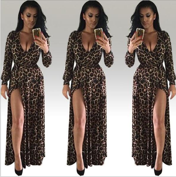 европа лето leopard print maxi dress 2016 новых женщин dress sexy v-образным вырезом ночной клуб сплит vestidos свободные плюс размер длинно, Black;gray 
европа лето leopard print maxi dress 2016 новых женщин dress sexy v-образным вырезом ночной клуб сплит vestidos свободные плюс размер длинно, Black;gray