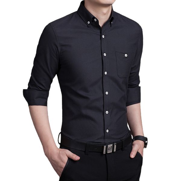 men shirt long sleeve pure color shirt mens cotton and polyester fabric shirts men 5xl, White;black
men shirt long sleeve pure color shirt mens cotton and polyester fabric shirts men 5xl, White;black