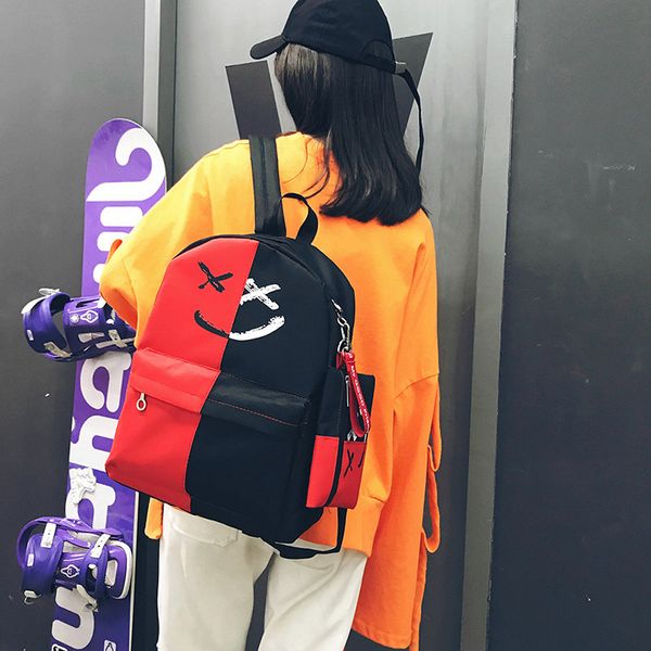 2018 korean fashion contrast color street men women large capacity simple backpack student bag canvas travelling backpack
2018 korean fashion contrast color street men women large capacity simple backpack student bag canvas travelling backpack
