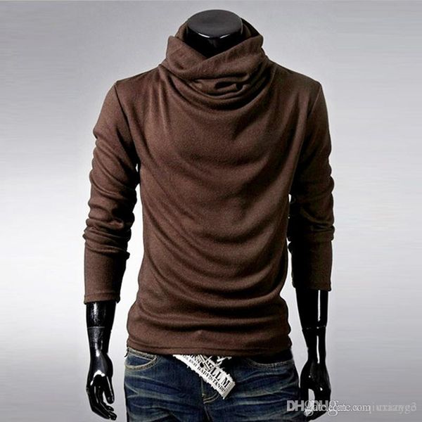 new men turtleneck t-shirts casual long sleeve cotton pullover solid color fashion male slim clothing europe streetwear, White;black
new men turtleneck t-shirts casual long sleeve cotton pullover solid color fashion male slim clothing europe streetwear, White;black