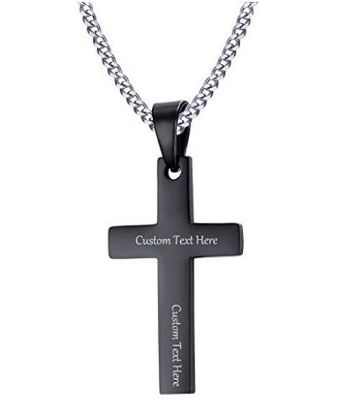 religious jewelry custom cross stainless steel pendant necklace for men women,gold plated/black/silver
religious jewelry custom cross stainless steel pendant necklace for men women,gold plated/black/silver