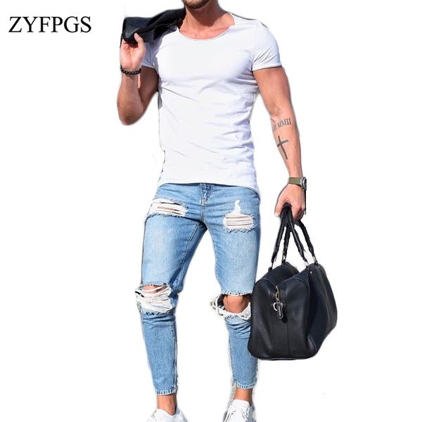 zyfpgs men hole demin jeans elasticity hip hop men's light blue jean skinny jeans male small foot slim fit men 2018
zyfpgs men hole demin jeans elasticity hip hop men's light blue jean skinny jeans male small foot slim fit men 2018