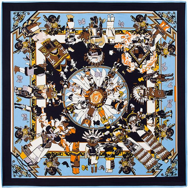 women twill print scarf design luxury hobie pattern neck foulard femme echarpe ladies joker silk square scarfs 100*100, Blue;gray
women twill print scarf design luxury hobie pattern neck foulard femme echarpe ladies joker silk square scarfs 100*100, Blue;gray