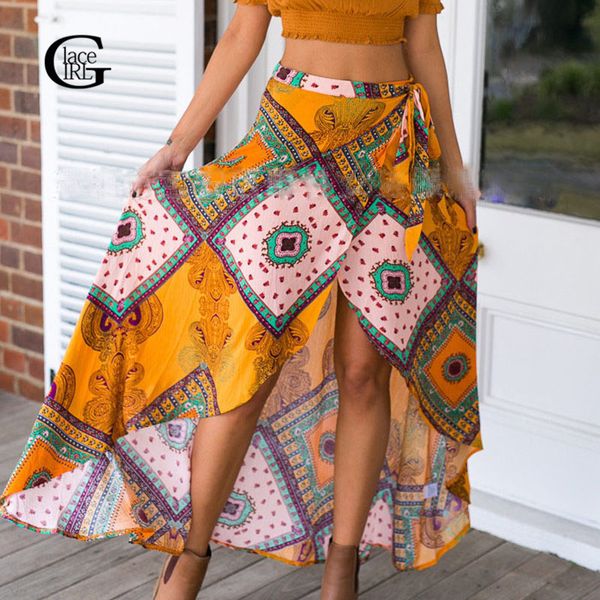 lace girl 2017 bohemian summer long skirts vintage print boho skirt beach high slit women swallowtail irregular skirts plus size, Black
lace girl 2017 bohemian summer long skirts vintage print boho skirt beach high slit women swallowtail irregular skirts plus size, Black