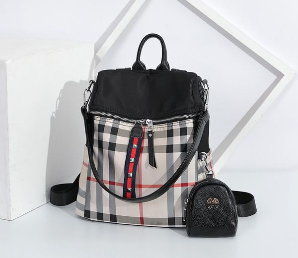 2018 knapsack student backpack fashion leisure women shoulder bag pu+oxford backpack style women handbag small stripes a3579
2018 knapsack student backpack fashion leisure women shoulder bag pu+oxford backpack style women handbag small stripes a3579