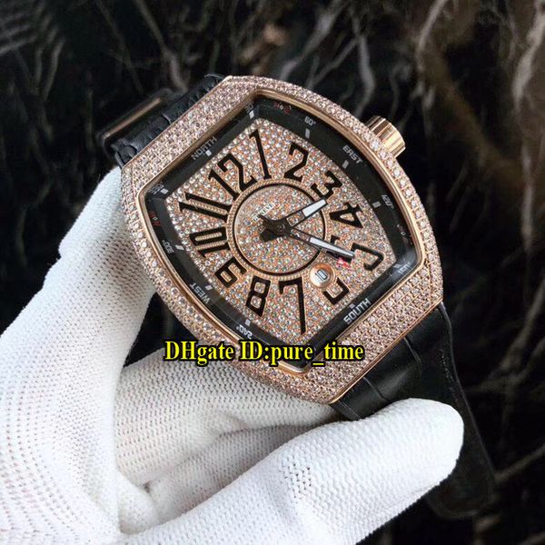 new date vanguard v 45 sc dt gypsoph dial japan miyota automatic mens watch rose gold diamond bezel/case leather/rubber strap wristwatches, Slivery;brown
new date vanguard v 45 sc dt gypsoph dial japan miyota automatic mens watch rose gold diamond bezel/case leather/rubber strap wristwatches, Slivery;brown