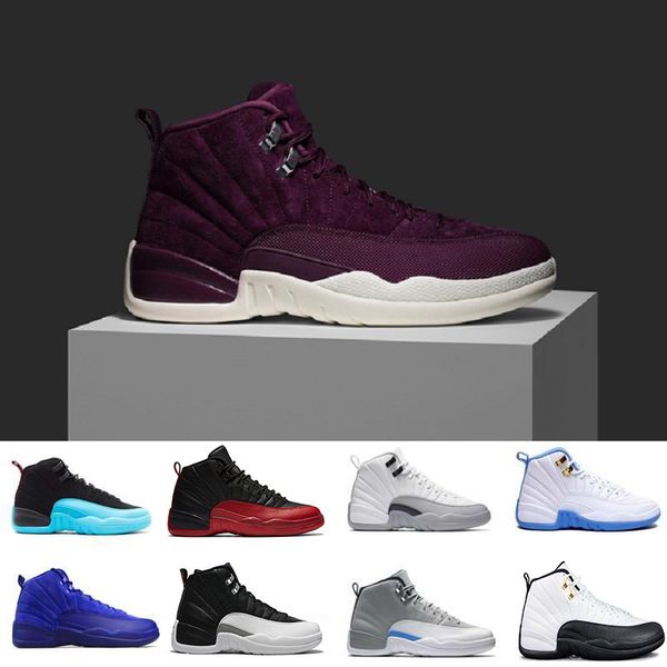 

2018 xii 12 bordeaux 12s gym red ovo white men basketball shoes black the master gs barons flu game taxi playoff sports sneakers