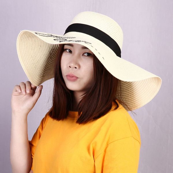letter printed cap 2017 fashion women's ladies' wide large brim floppy summer sun beach hat straw hat 3color, Blue;gray
letter printed cap 2017 fashion women's ladies' wide large brim floppy summer sun beach hat straw hat 3color, Blue;gray