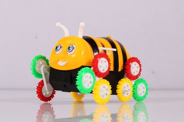 Electric tip lorry toy Cute Funny Colorful Cartoon Bee Bucket Stunt car tipper Automatic Flip Electic12 wheels Dumpers kids Infant Gift 050
Electric tip lorry toy Cute Funny Colorful Cartoon Bee Bucket Stunt car tipper Automatic Flip Electic12 wheels Dumpers kids Infant Gift 050