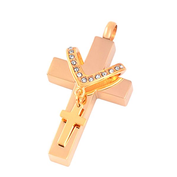 double cross ashes keepsake memorial jewelry stainless steel ashes keepsake cremation urn locket, Silver
double cross ashes keepsake memorial jewelry stainless steel ashes keepsake cremation urn locket, Silver
