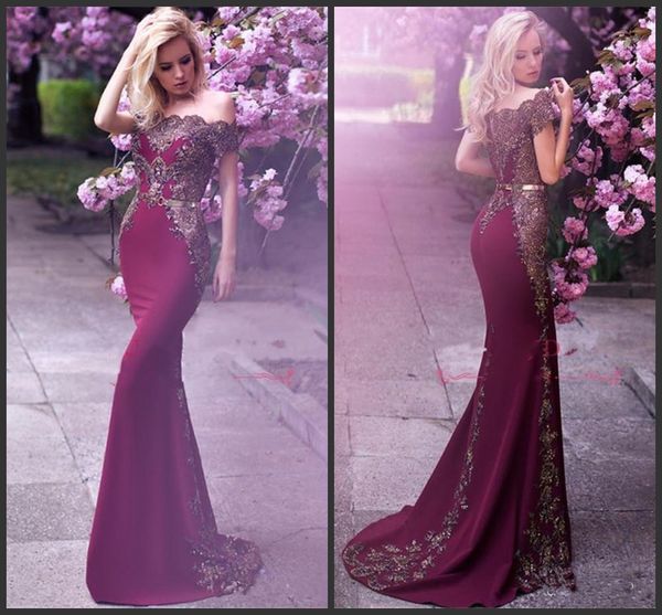 2019 new popular grape formal evening dresses beads appliques mermaid off the shoulder prom dress with gold belt arabic celebrity vestidos, Black;red
2019 new popular grape formal evening dresses beads appliques mermaid off the shoulder prom dress with gold belt arabic celebrity vestidos, Black;red