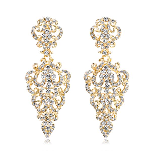 2018 vintage geometry rhinestone long earrings for women friends metal earrings wedding party fashion clothing jewelry, Silver 
2018 vintage geometry rhinestone long earrings for women friends metal earrings wedding party fashion clothing jewelry, Silver
