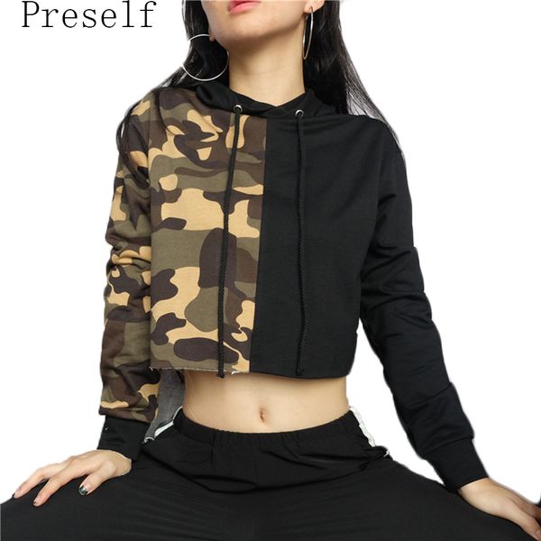 preself new fashion camo print stitching long sleeve sweatshirts 2018 ladies hoodies for women autumn casual loose pullovers, Black
preself new fashion camo print stitching long sleeve sweatshirts 2018 ladies hoodies for women autumn casual loose pullovers, Black