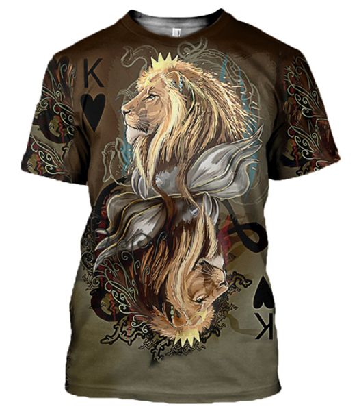 women men t shirt 3d crown lion print tshirt streetwear fashion coloful short sleeve creative printed tee 12 styles s-5xl, White;black
women men t shirt 3d crown lion print tshirt streetwear fashion coloful short sleeve creative printed tee 12 styles s-5xl, White;black