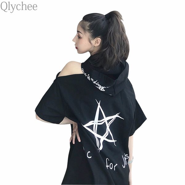 qlychee star letter print off shoulder women tee hooded collar half sleeve hollow out t-shirt spring autumn female t shirts, White
qlychee star letter print off shoulder women tee hooded collar half sleeve hollow out t-shirt spring autumn female t shirts, White