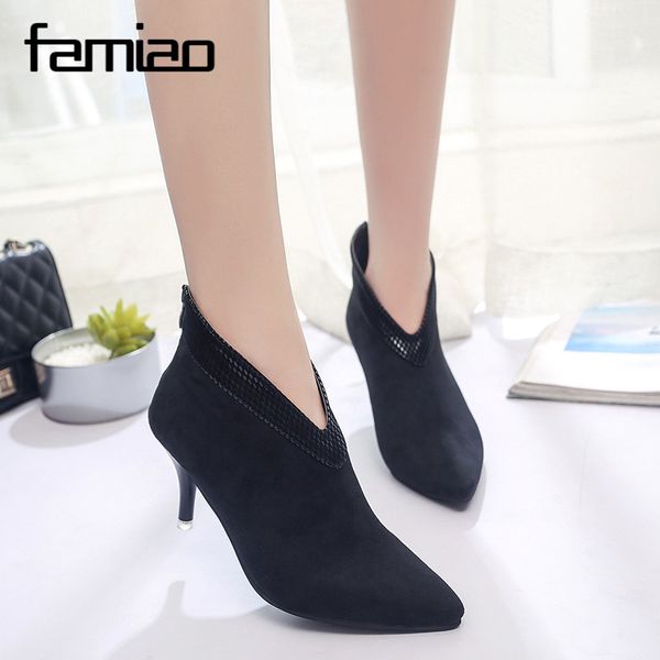 black women shoes slip-on retro high heel ankle boot elegant cusp england casual short boots female pointed toe stiletto shoes
black women shoes slip-on retro high heel ankle boot elegant cusp england casual short boots female pointed toe stiletto shoes