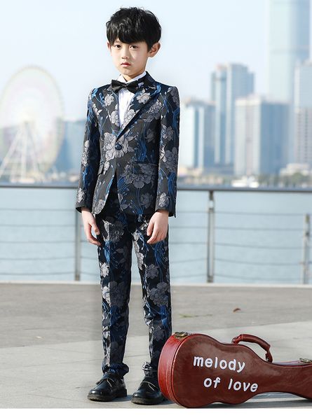 fashion autumn winter warm boys jacquard suits five-piece (blazer+vest+shirt+pant+bow tie) tuxedos one button peaked lapel prom dress suits, Black
fashion autumn winter warm boys jacquard suits five-piece (blazer+vest+shirt+pant+bow tie) tuxedos one button peaked lapel prom dress suits, Black