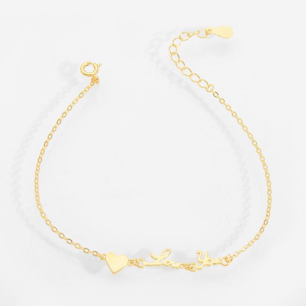 fashion s925 sterling silver bracelet heart love you words delicate contracted series love couple link chain bracelet women wedding jewelry
fashion s925 sterling silver bracelet heart love you words delicate contracted series love couple link chain bracelet women wedding jewelry