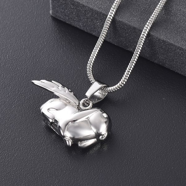 lkj10075 rabbit shape mini pet cremation necklace hold a little ashes as memory stainless steel cremation pendant, Silver
lkj10075 rabbit shape mini pet cremation necklace hold a little ashes as memory stainless steel cremation pendant, Silver