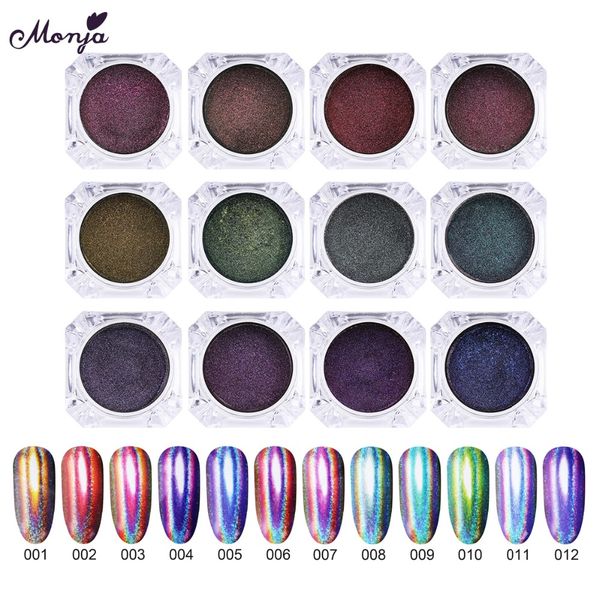 monja chameleon peacock holographic nail glitter powder mirror effect laser dust chrome pigment manicure decoration sponge stick, Silver;gold
monja chameleon peacock holographic nail glitter powder mirror effect laser dust chrome pigment manicure decoration sponge stick, Silver;gold