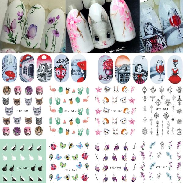 1 sheet water nail stickers flower/flamingo/feather nail art water transfer stickers decals taoo manicure decor lastz501-512, Black
1 sheet water nail stickers flower/flamingo/feather nail art water transfer stickers decals taoo manicure decor lastz501-512, Black