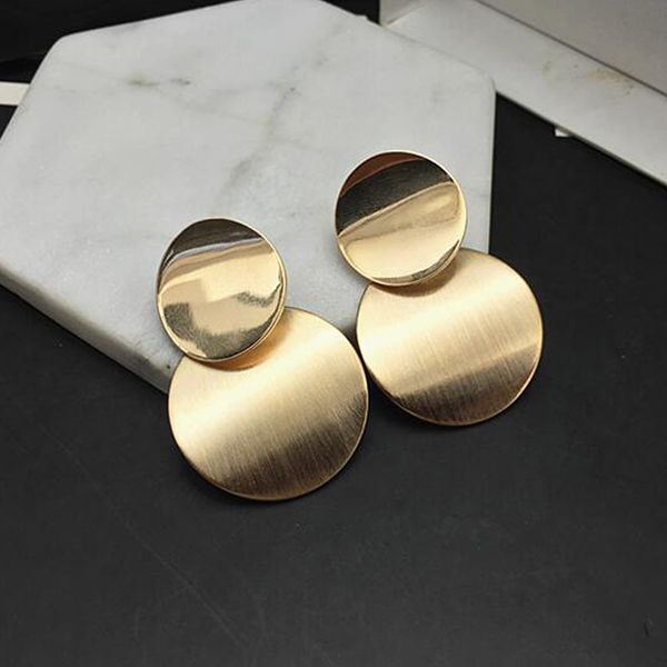gold color statement earrings 2018 geometric circle metal drop earrings for women fashion round dangle earing vintage jewelry, Silver
gold color statement earrings 2018 geometric circle metal drop earrings for women fashion round dangle earing vintage jewelry, Silver