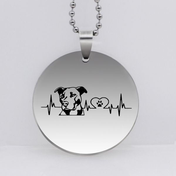 stainless steel personality pitbull gog pendant necklace funny heartbeat dog jewelry gift drop shipping ylq6159, Silver
stainless steel personality pitbull gog pendant necklace funny heartbeat dog jewelry gift drop shipping ylq6159, Silver