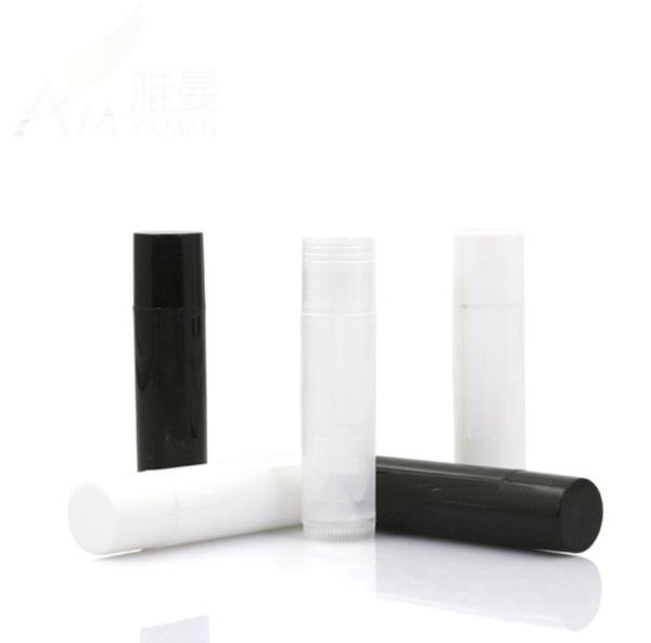 1000 Pcs/lot 5ml Cosmetic Empty Chapstick Lip Gloss Lipstick Balm Tube + Caps Container Wholesale Sn1258