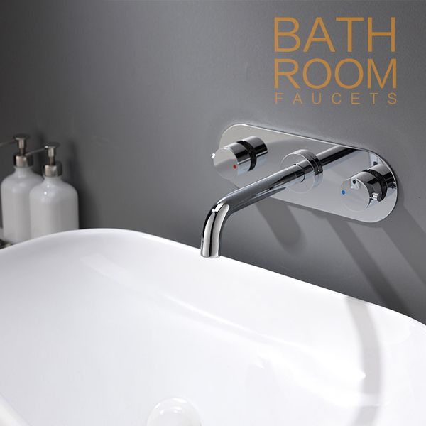 Brass Wall Mounted Basin Faucet Two Handle Bathroom Mixer Tap Hot and Cold Faucet Chrome Finish
Brass Wall Mounted Basin Faucet Two Handle Bathroom Mixer Tap Hot and Cold Faucet Chrome Finish