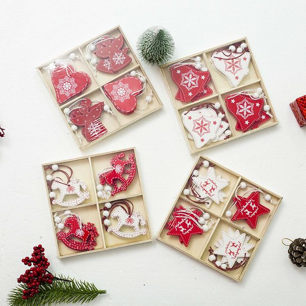 12 шт. / компл. DIY дерево Рождественская елка украшения Xmas дерево Звезда сердце олен
12 шт. / компл. DIY дерево Рождественская елка украшения Xmas дерево Звезда сердце олен