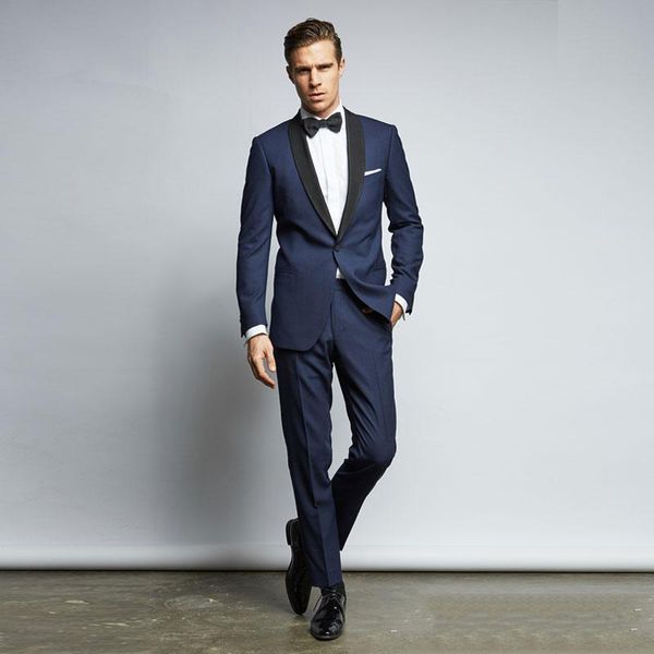 black shawl lapel navy blue men suits for wedding classic fit bridegroom tuxedos groom blazers 2 pieces jacket+pants prom wear evening party, Black;gray
black shawl lapel navy blue men suits for wedding classic fit bridegroom tuxedos groom blazers 2 pieces jacket+pants prom wear evening party, Black;gray