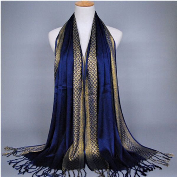 women scarf gold thread fashion print glitter tassel cotton lurex plaid stripe shawls scarves long hijab muslim scarf 16 colors, Blue;gray
women scarf gold thread fashion print glitter tassel cotton lurex plaid stripe shawls scarves long hijab muslim scarf 16 colors, Blue;gray