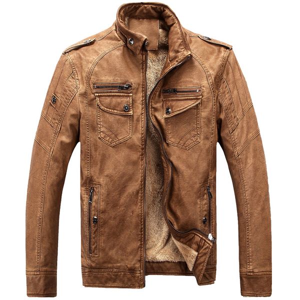 black winter fleece leather jackets men pu motorcycle leather jacket coat male casual coats stand collar plus size 3xl
black winter fleece leather jackets men pu motorcycle leather jacket coat male casual coats stand collar plus size 3xl