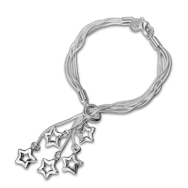 cute 5 star tassel design female bracelets jewelry fashion silver 925 bracelet for women party accessories girl lady gift, Golden;silver
cute 5 star tassel design female bracelets jewelry fashion silver 925 bracelet for women party accessories girl lady gift, Golden;silver