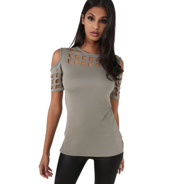 new womens short sleeve t-shirt ladies fashion red pink black hollow out slim spring summer casual new, White
new womens short sleeve t-shirt ladies fashion red pink black hollow out slim spring summer casual new, White