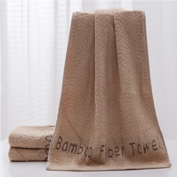 

solid bamboo fiber bath towel thickening increase soft comfortable big face towel water absorption jacquard towels
