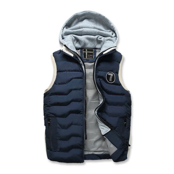 2018 new winter mens vest jacket sleeveless thick warm hooded cotton-padded male vest zipper waistcoat men casual parkas coat, Black;white
2018 new winter mens vest jacket sleeveless thick warm hooded cotton-padded male vest zipper waistcoat men casual parkas coat, Black;white