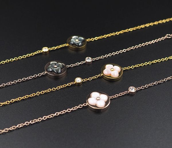 Women Monogram Bracelet France Agate Necklaces Paris Design Womens Wedding Party Flower Pendant Necklace Woman L-logo Chain
Women Monogram Bracelet France Agate Necklaces Paris Design Womens Wedding Party Flower Pendant Necklace Woman L-logo Chain